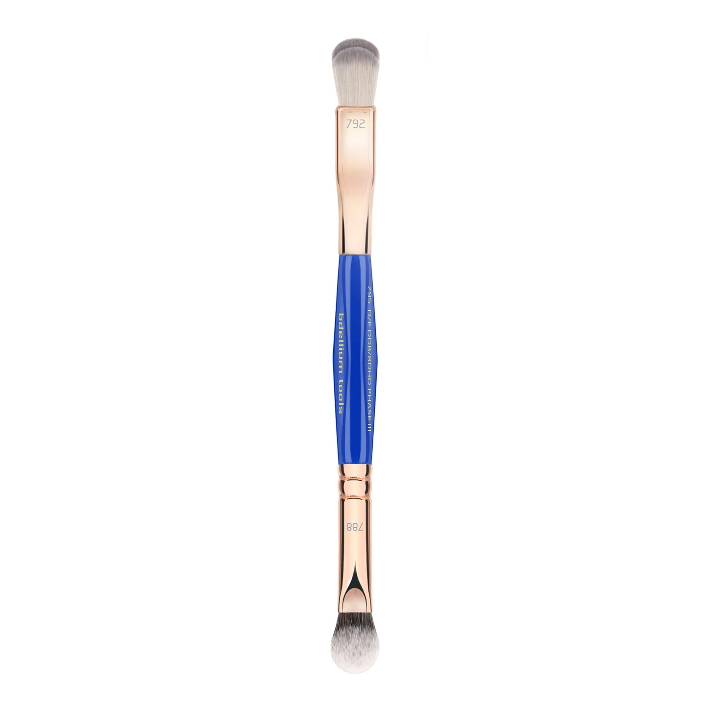 Bdellium Tools Professional Makeup Brush Golden Triangle 795 Double-Ended Eye Double Dome Blender/BHHD Phase III with 792/788 double-ended