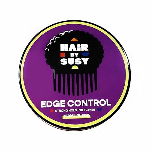 HAIR BY SUSY Edge Control - Extreme Hold, Grape Smell, No Flaking, No Residue, Great for 4C Hair and all types of hair, 5.3oz