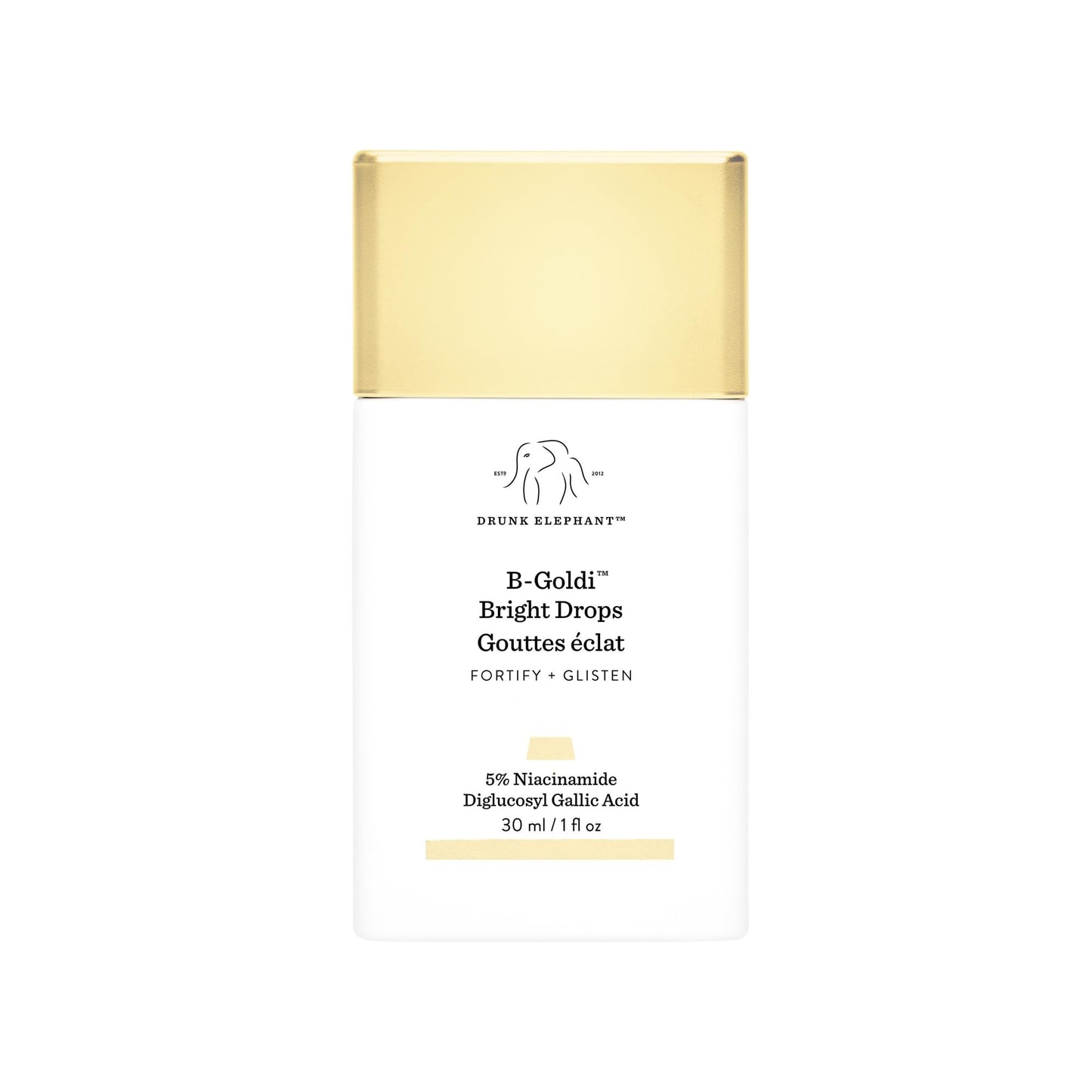 Drunk Elephant B-Goldi Bright Drops - 30 ml/1 fl oz - Illuminating Color Serum Drops - Clean Clinical Skincare - Cruelty-Free - Dermatologist-Tested