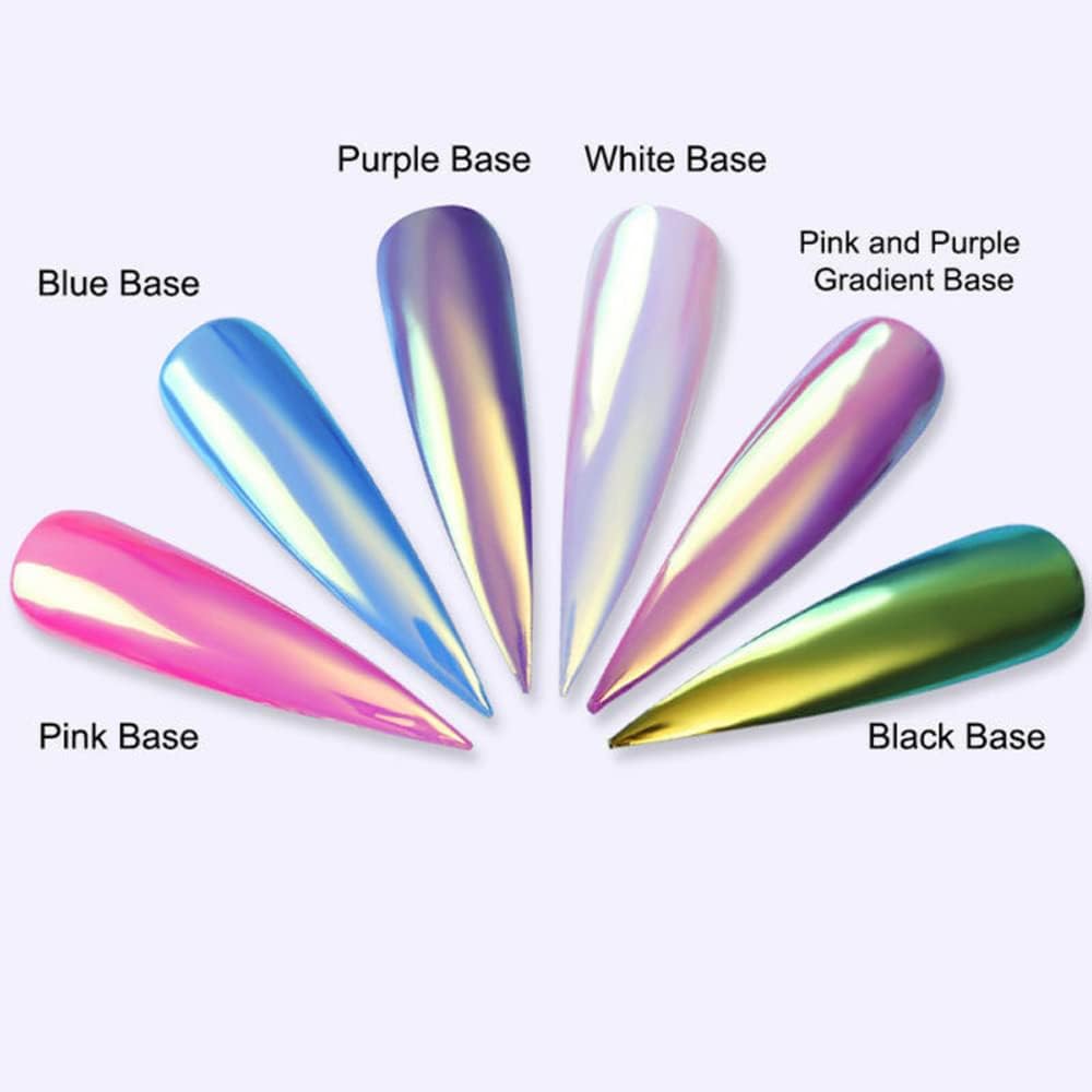 1Box Holographic Nail Powder Mermaid Nail Glitter Powder Pearl Shell Shimmer Powder Glimmer Dust Pretty Shimmer Laser Glitters Nail Art Decorations