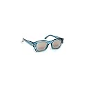 Tom Ford Women's Guilliana Sunglasses, Shiny Blue/Roviex Mirror, One Size