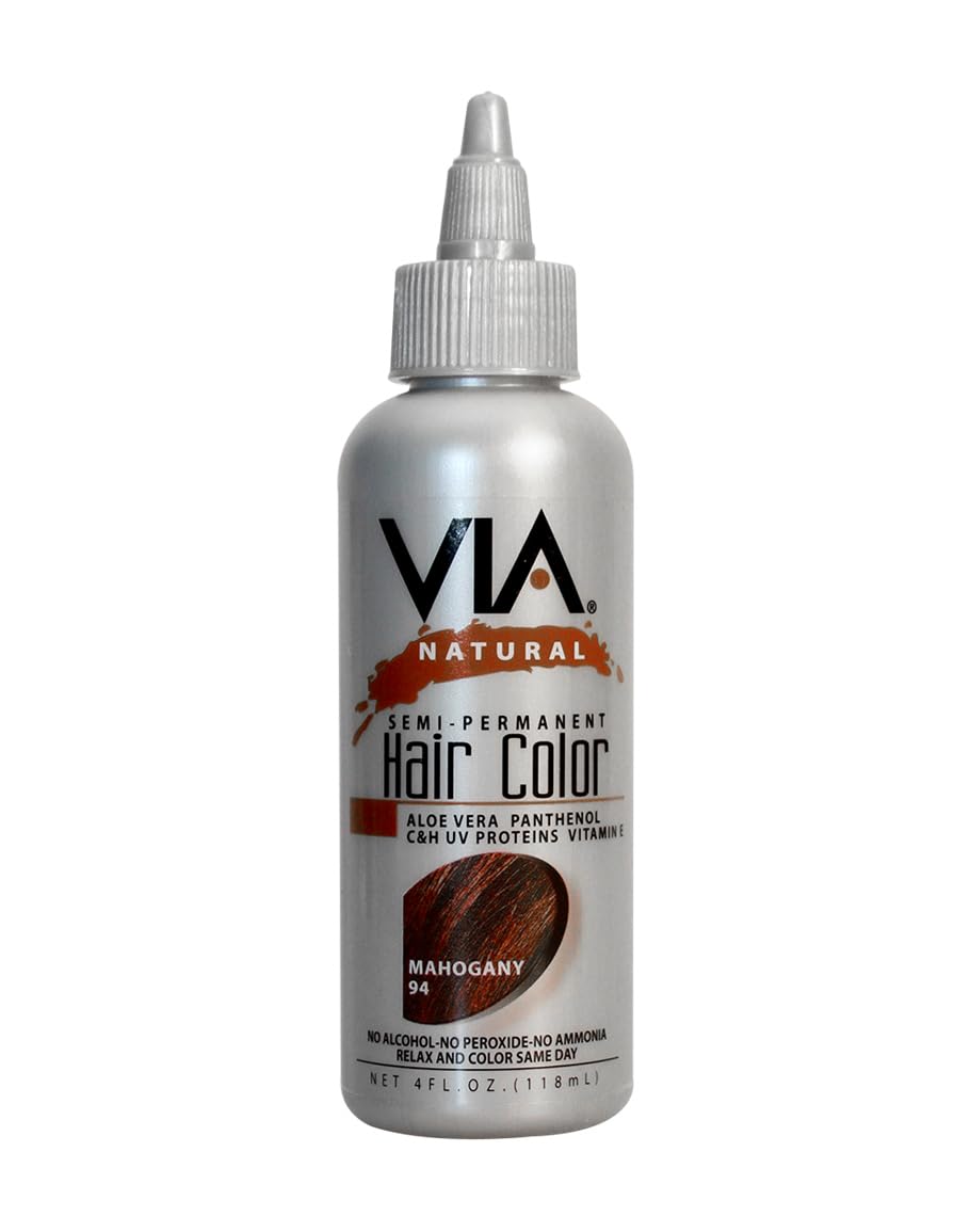 Via Natural Semi-Permanent Hair Color, 4oz - Mahogany #94
