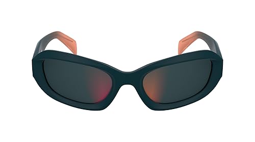 KARL LAGERFELD Unisex Sunglasses, Petrol/Brick, 57