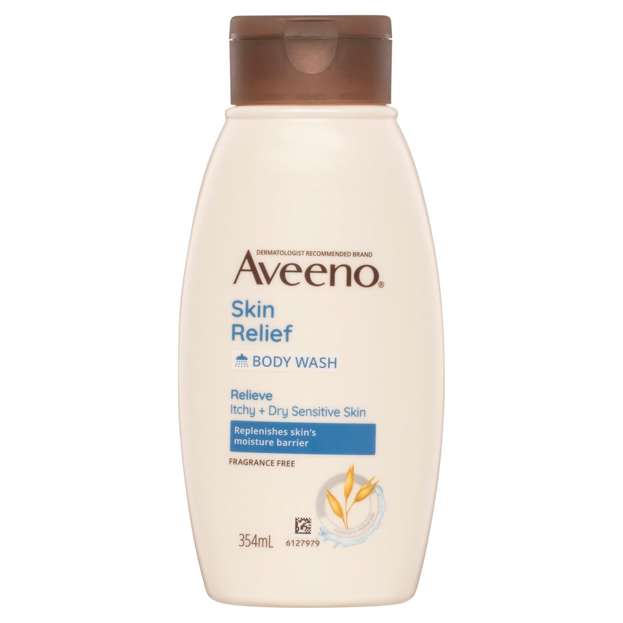 Aveeno Skin Relief Body Wash, Fragrance Free, 12 Ounce (Pack of 12)
