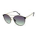 Jessica Simpson Women's J5564 Retro Metal Round Sunglasses with UV400 Protection - Glamorous Sunglasses for Women, 56mm