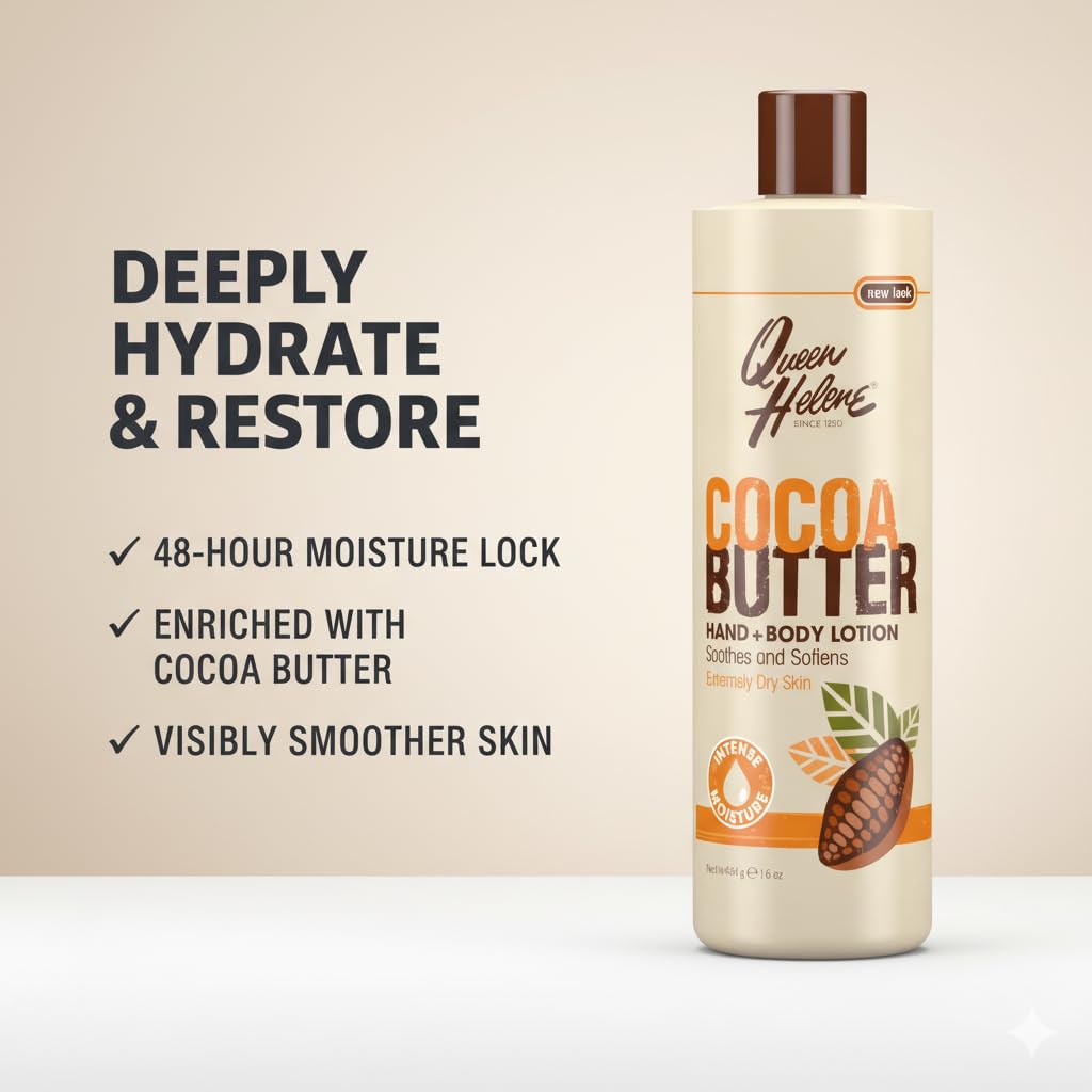 Queen Helene Lotion 32oz Cocoa Butter Hand & Body by Queen Helene pack of 2