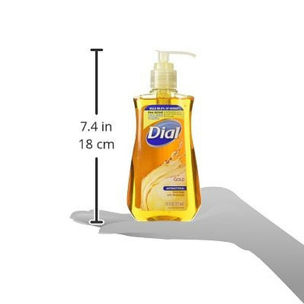 Dial Antibacterial Liquid Hand Soap Gold, 7.5 Fl Oz, Pack of 2