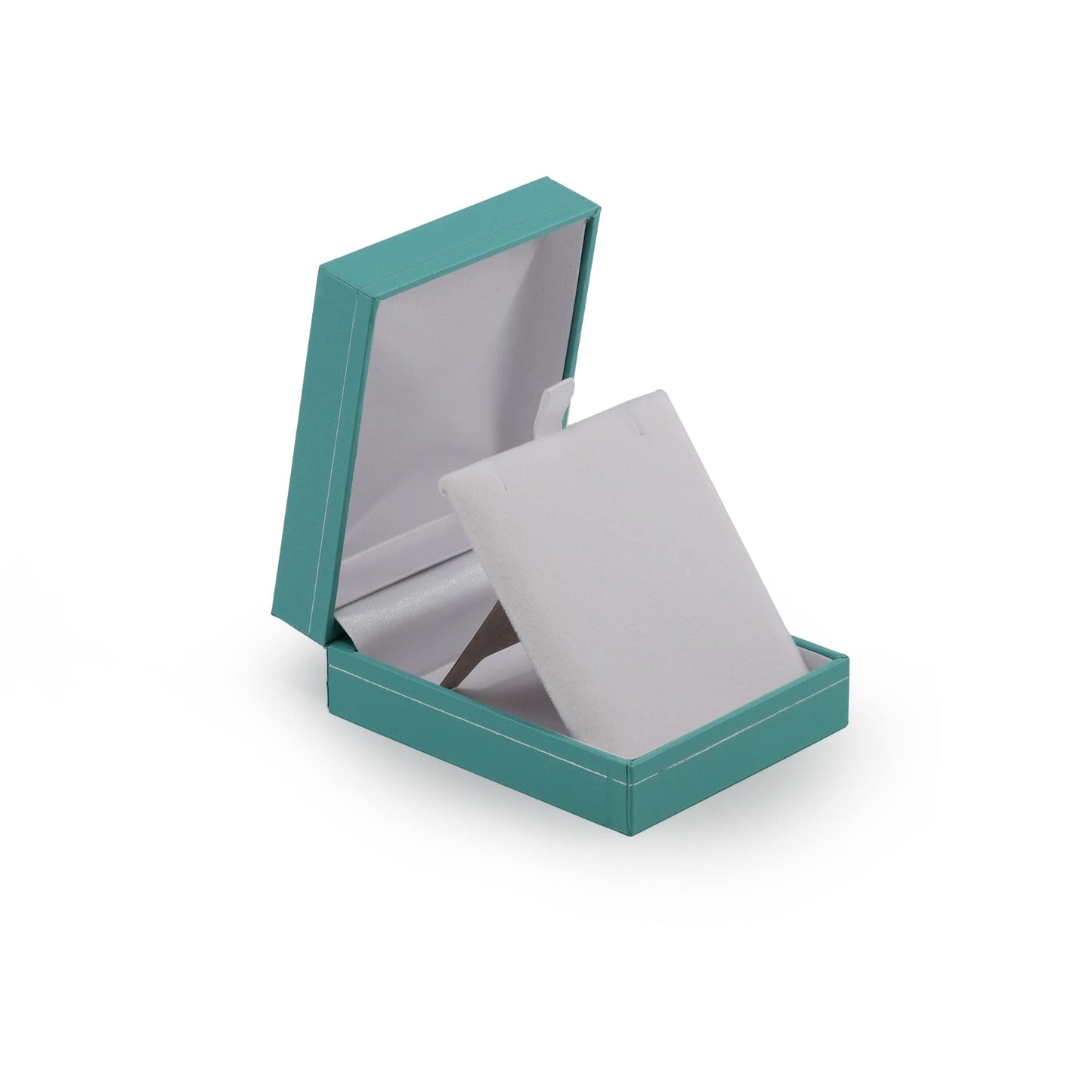 888 Display USA Ultra Elegant Teal Blue Earring Jewelry Box - Small Earrings or Thin Wire Pendant Jewelry Gift Box