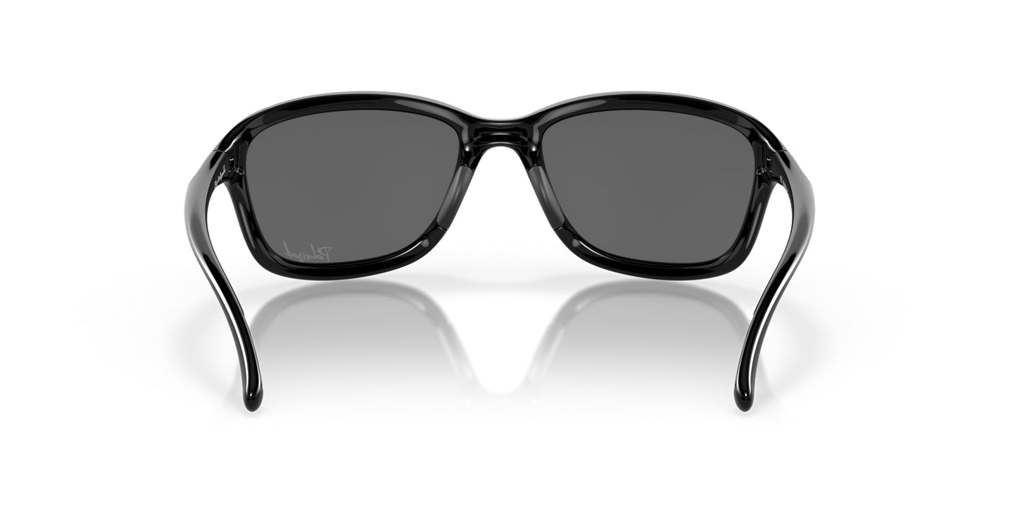 Oakley Woman Sunglasses Polished Black Frame, Black Iridium Polarized Lenses, 59MM
