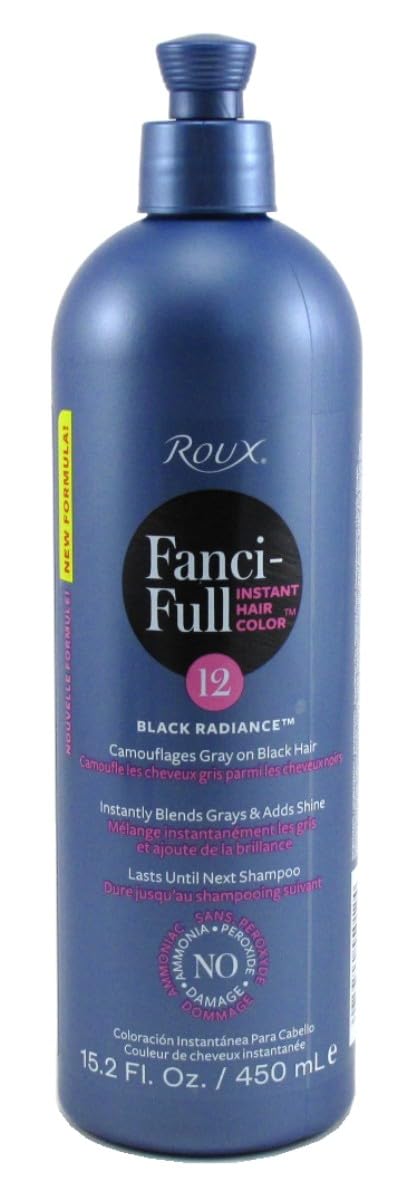 Roux Fanci-Full Rinse #12 Black Radiance 15.2 Ounce (Pack of 6)