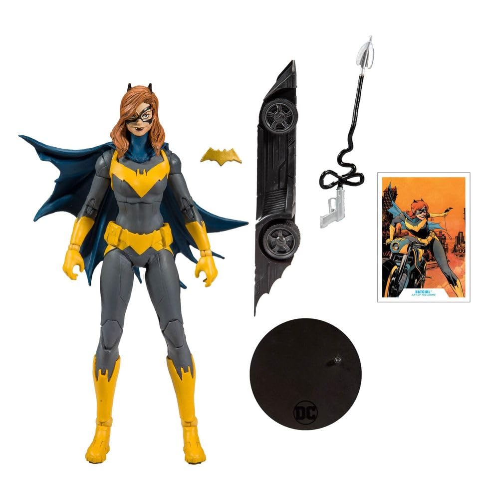 McFarlane Toys DC Multiverse Batgirl: Art of The Crime Action Figure with Build-A Rebirth Batmobile (Piece 1)