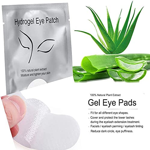 Chargenyang Eyelash Extension Gel Patches Kit Under Eye Gel Pads Eyelash Extension Pads Lint Free False Eyelash Lash Extension Makeup Eye Gel Patches