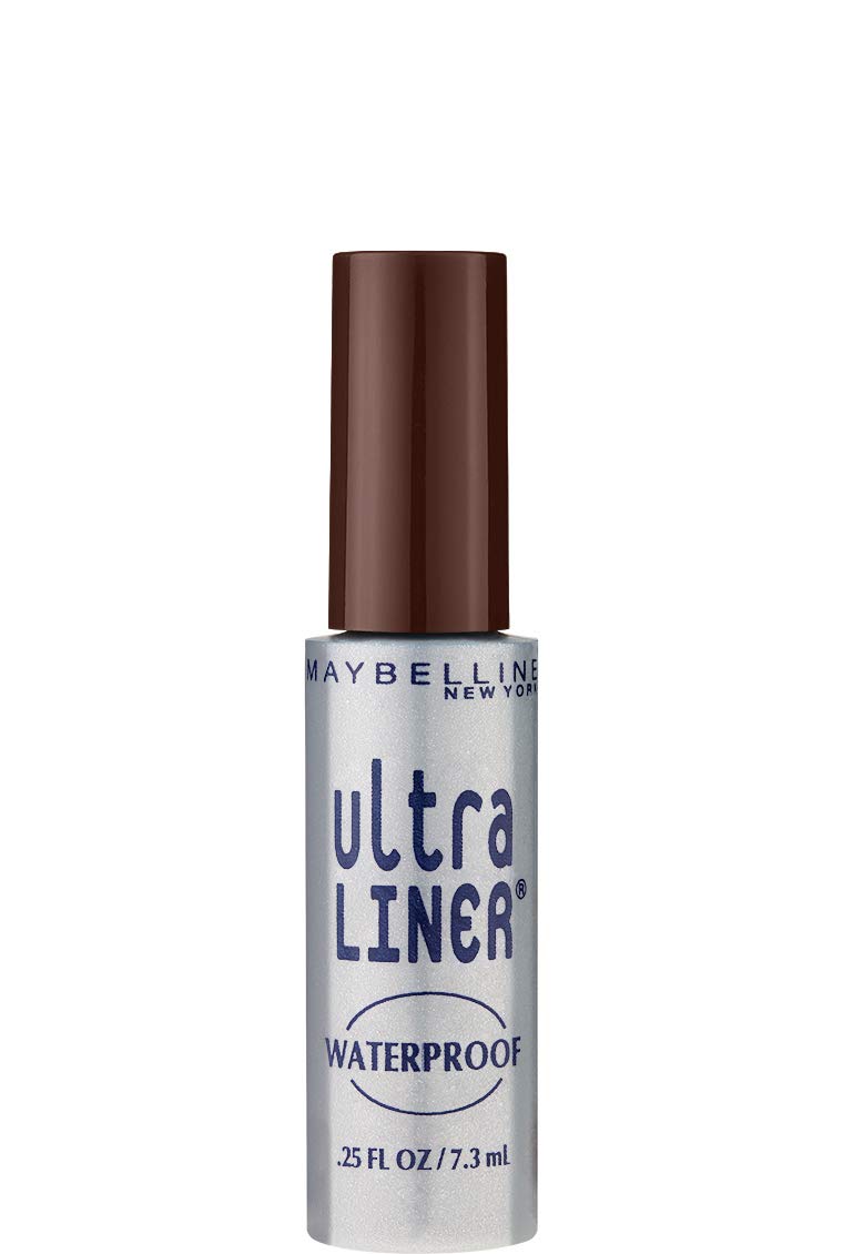 Maybelline New York Ultra Liner Waterproof Liquid Eyeliner, Dark Brown, 0.25 fl. oz.