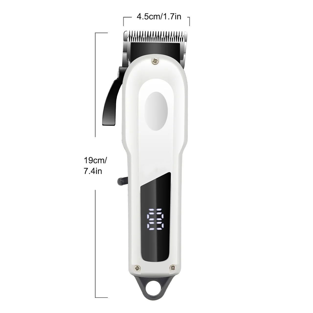 GLESVOWIO Electric Hair Trimmer Professional Salon High Power Hair Clippers with 4 Combs Home Use Beard Razor Pusher USB Charging 7000RPM Beauty and Personal Care GLESVOWIO