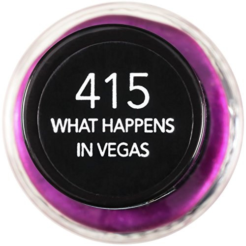 Revlon ColorStay Gel Envy Longwear Nail Polish, with Built-in Base Coat & Glossy Shine Finish, in Plum/Berry, 415 What Happens in Vegas, 0.4 oz