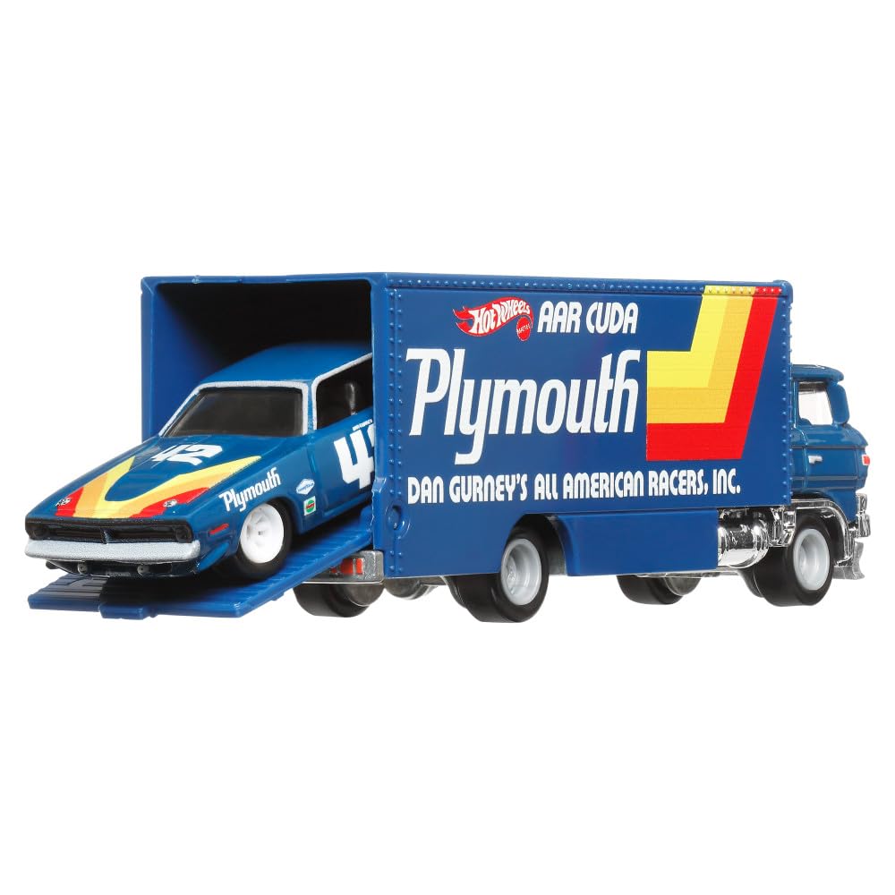 70 AAR Cuda & Sakura Sprinter - Series Car Culture Team Transport - Hot Wheels Premium 1/64