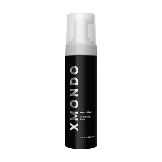 XMONDO Hair Electrified Volumizing Foam – Vegan Formula with Pro-Vitamin B5 & Anti-Frizz Nutrients, Adds Volume & Body, Reduces Drying Time, 6.7 fl oz
