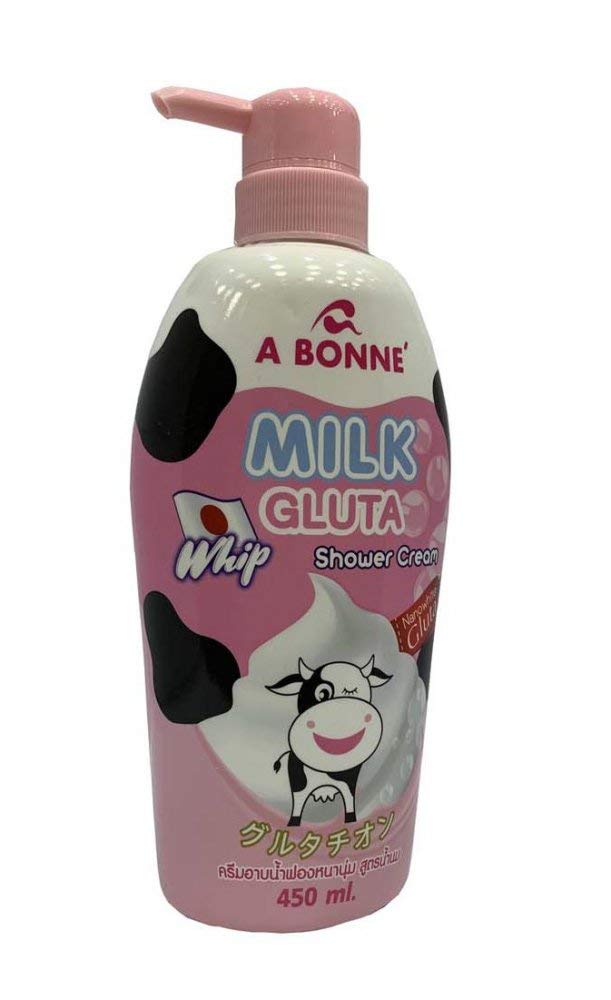 450 ml. A BONNE' Milk Gluta Whip Shower Cream
