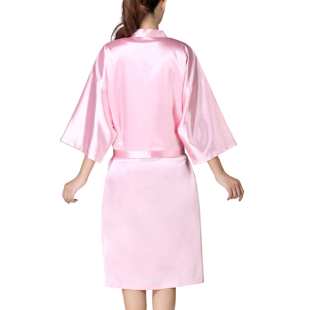KAHOT Salon Client Gown Robe Cape Imitation Silk Hair Color Barber Smock Kimono Style Hairdressing Dress Beauty SPA Hotel Bathrobe Guest Clothes