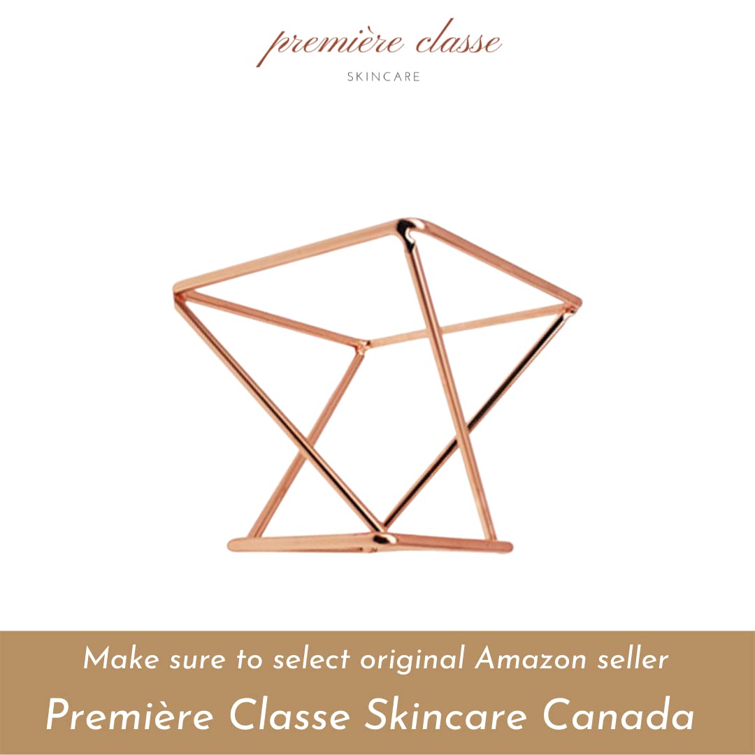 Première Classe Skincare - Beauty Sponge Holder - Rose Gold Foundation Beauty Blender Holder - Makeup Brush Organizer Rack Case - Vanity Storage