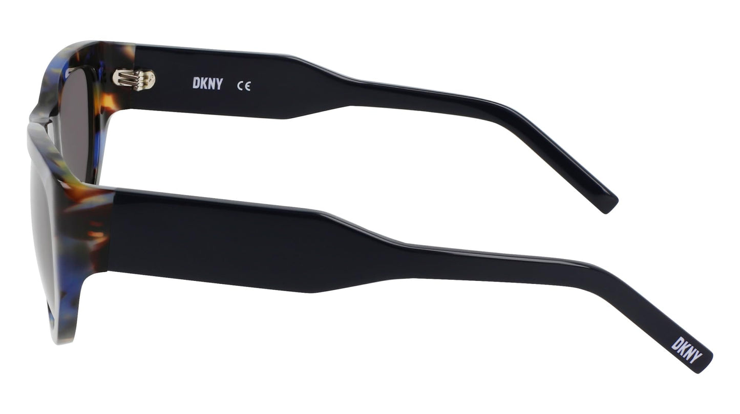 DKNY Women's Sunglasses DK550S - Blue Tortoise with Solid Smtruee Lens