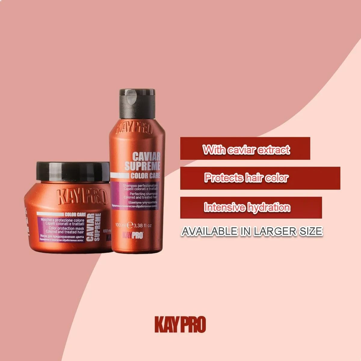 KAYPRO Caviar Mini Kit - Shampoo & Mask (2x100ml)., Clear