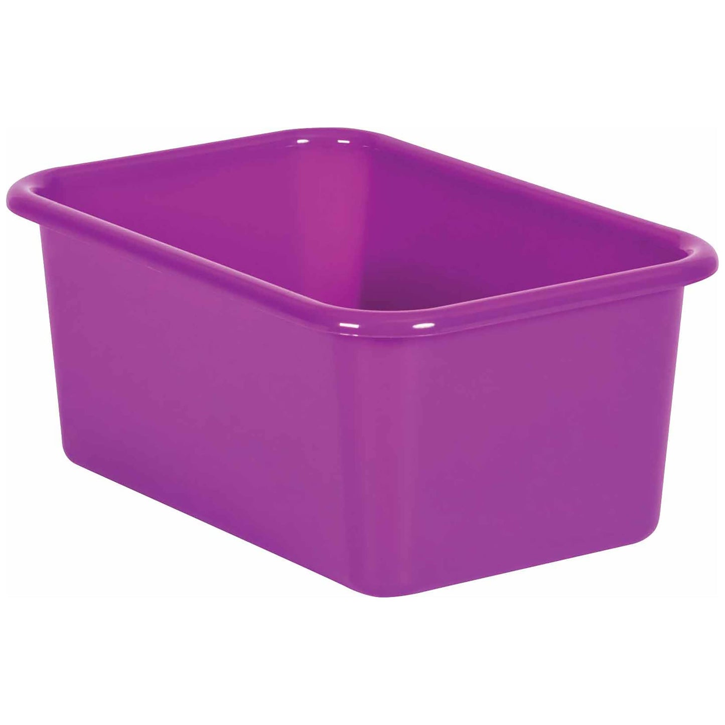 Teacher Created Resources� Purple Small Plastic Storage Bin, Pack of 6