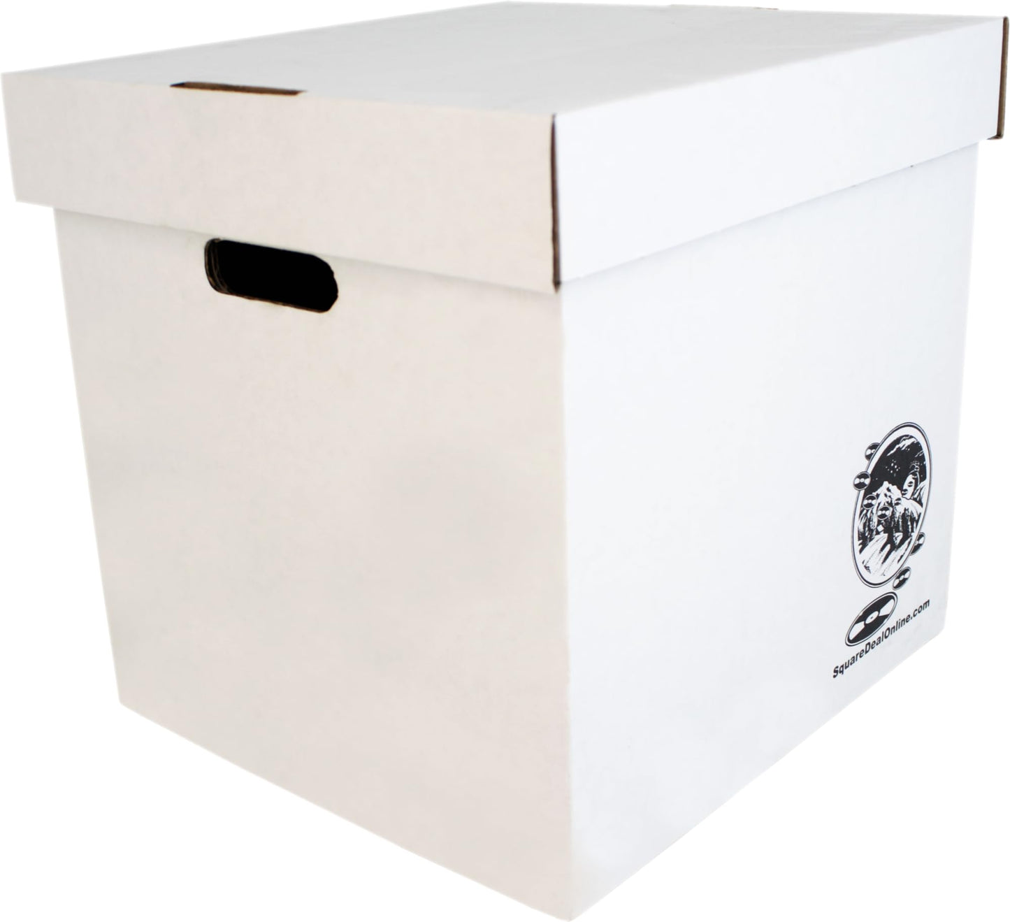 Durable Set of 10 12 inch Vinyl Record Storage Boxes - Heavy-Duty Cardboard Construction with Removable Lid - Holds Up to 90 Records Each - Built…