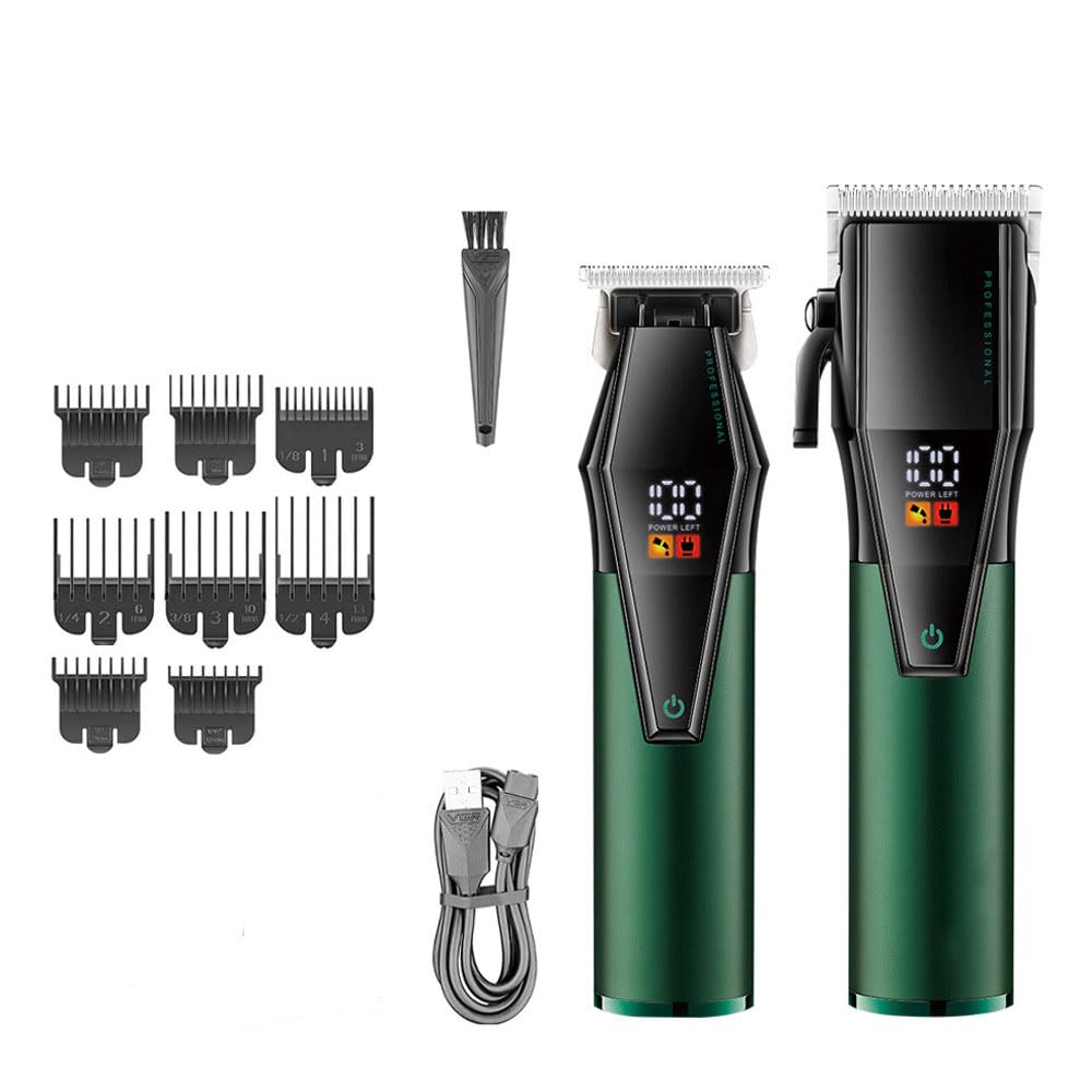Hair Clippers for Men Professional, Cordless Electric Trimmer with 8 Guide Combs, LED Digital Display Cutting Kit, Barber & Home and Trimmers Set Beauty and Personal Care QDKVTNDJZ