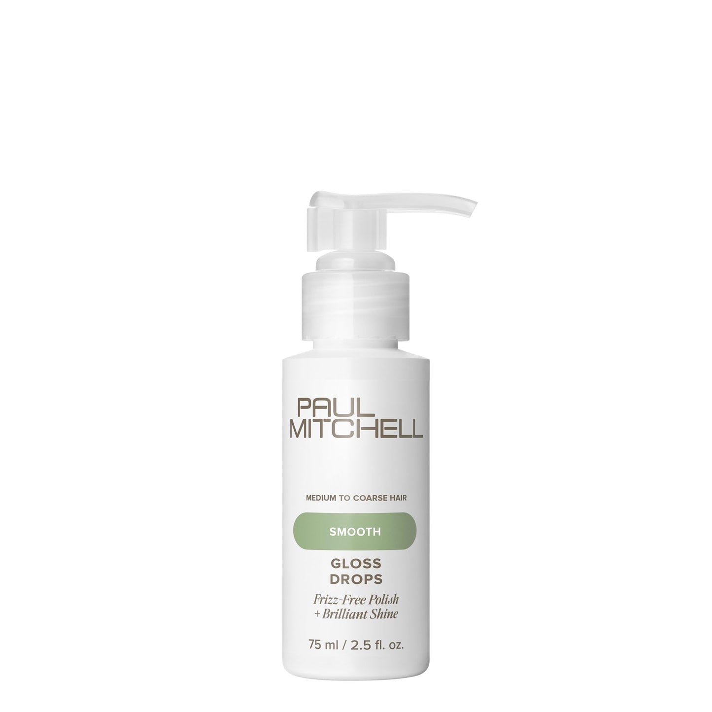 Paul Mitchell Gloss Drops Shine Serum, Frizz-Free Polish, Brilliant Shine, For Medium To Coarse Hair, 2.5 fl. oz