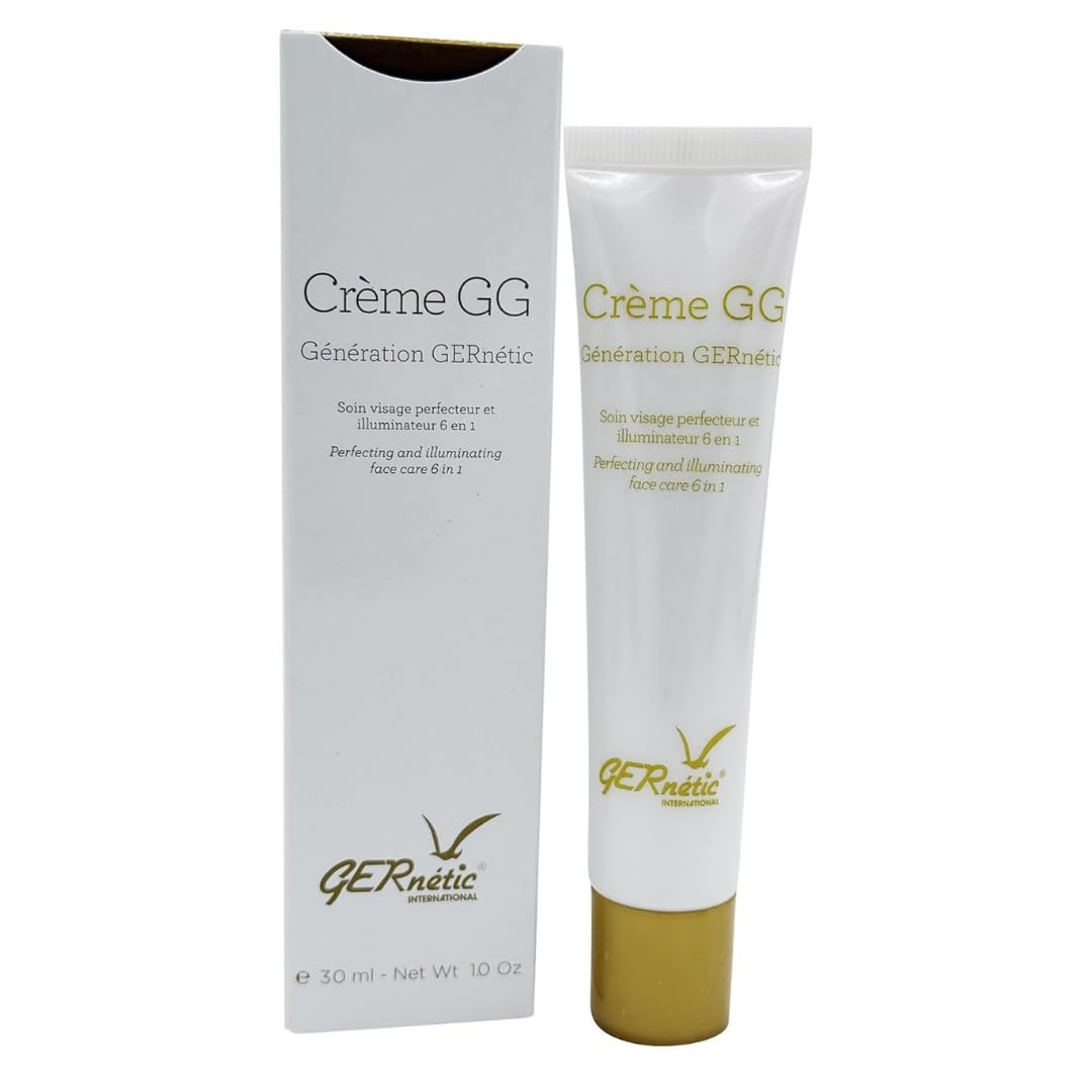 Gernetic GG Cream - 6-in-1 Perfecting Tinted Moisturizer with Peptides, Restorative Formula, UV Protection, 30ml/1oz