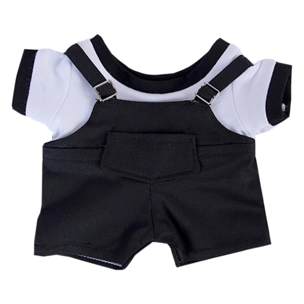 niannyyhouse 10cm 15cm 20cm Plush Doll Clothes T-Shirt Strap Pants Strap Skirt Soft Stuffed Plush Toy Dress Up Accessories (a5, 10cm)