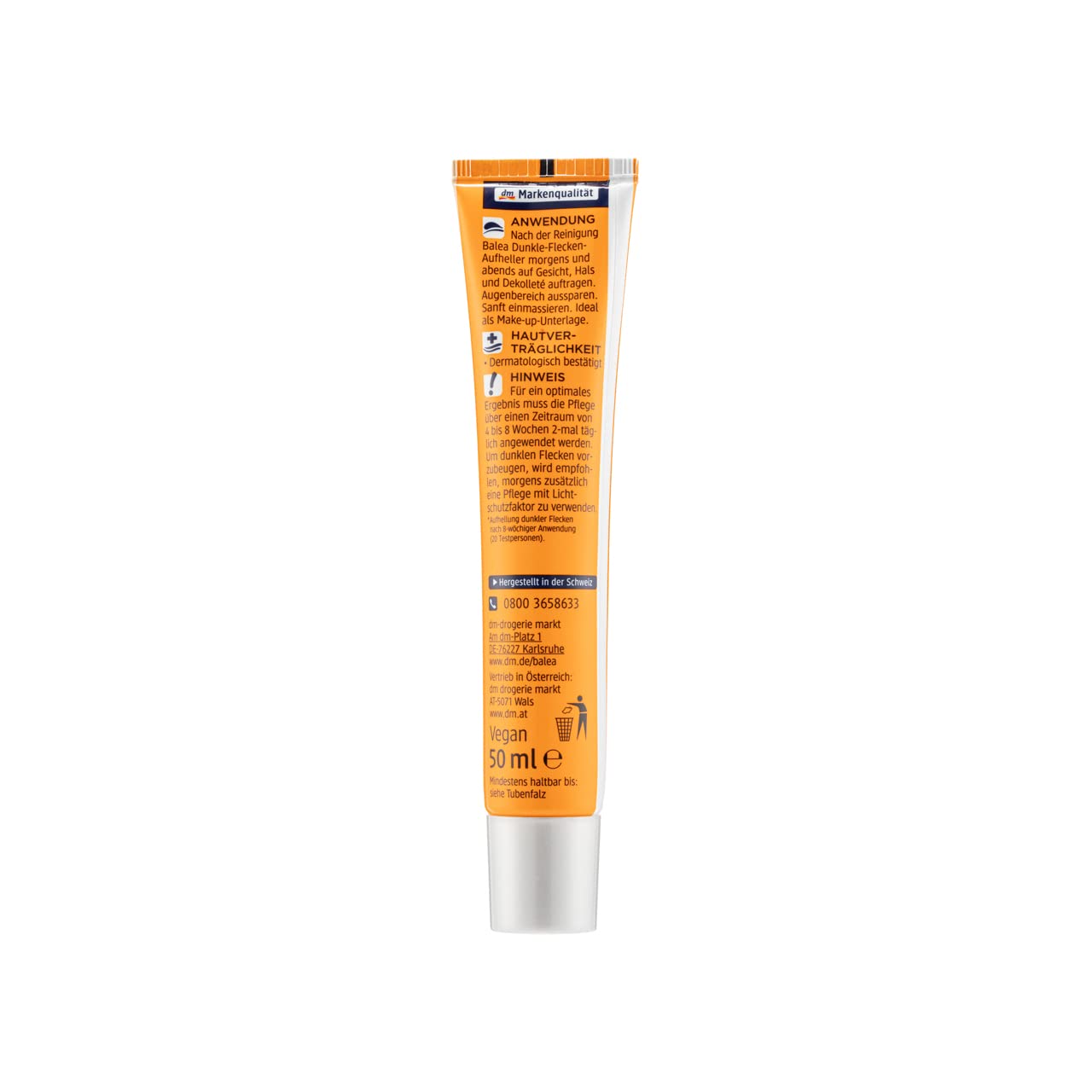 Balea Dark-Spots Brightener with Belides TM (A Highly Effective, ECOCERT Botanical Skin-Lightener) & Concentrated Vitamin C - 50ml