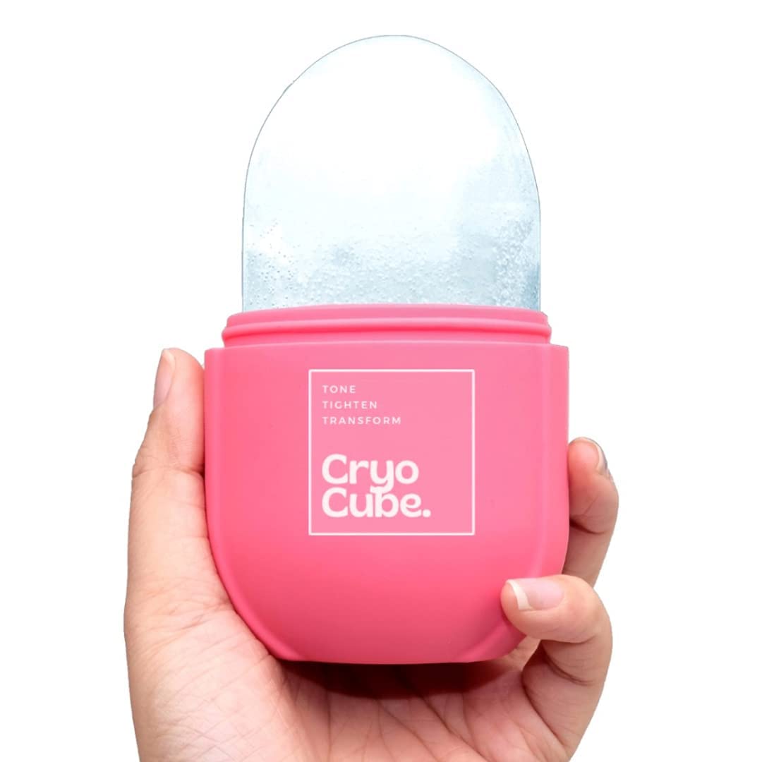 Cryo Cube Ice Roller for Face, Eyes and Neck Naturally tone and tighten skin, de-puff eye bags, add a healthy glow Cryotherapy for face and neck which