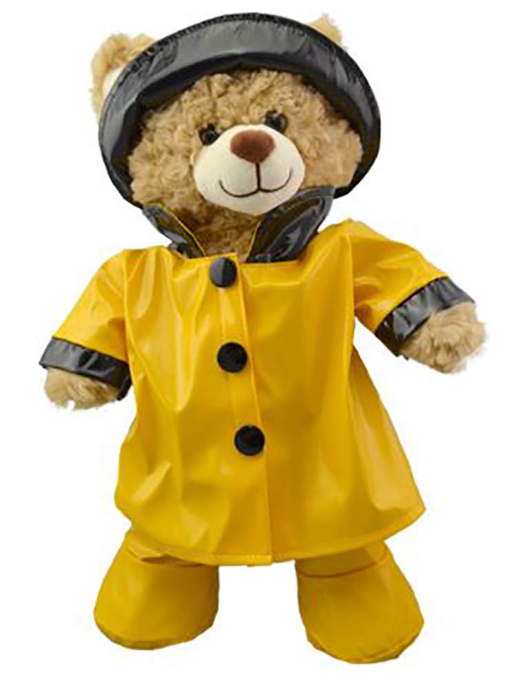 Rain Slicker w/Hat & Boots Teddy Bear Clothes Fits Most 14"-18" Build-A-Bear & Make Your Own Stuffed Animals
