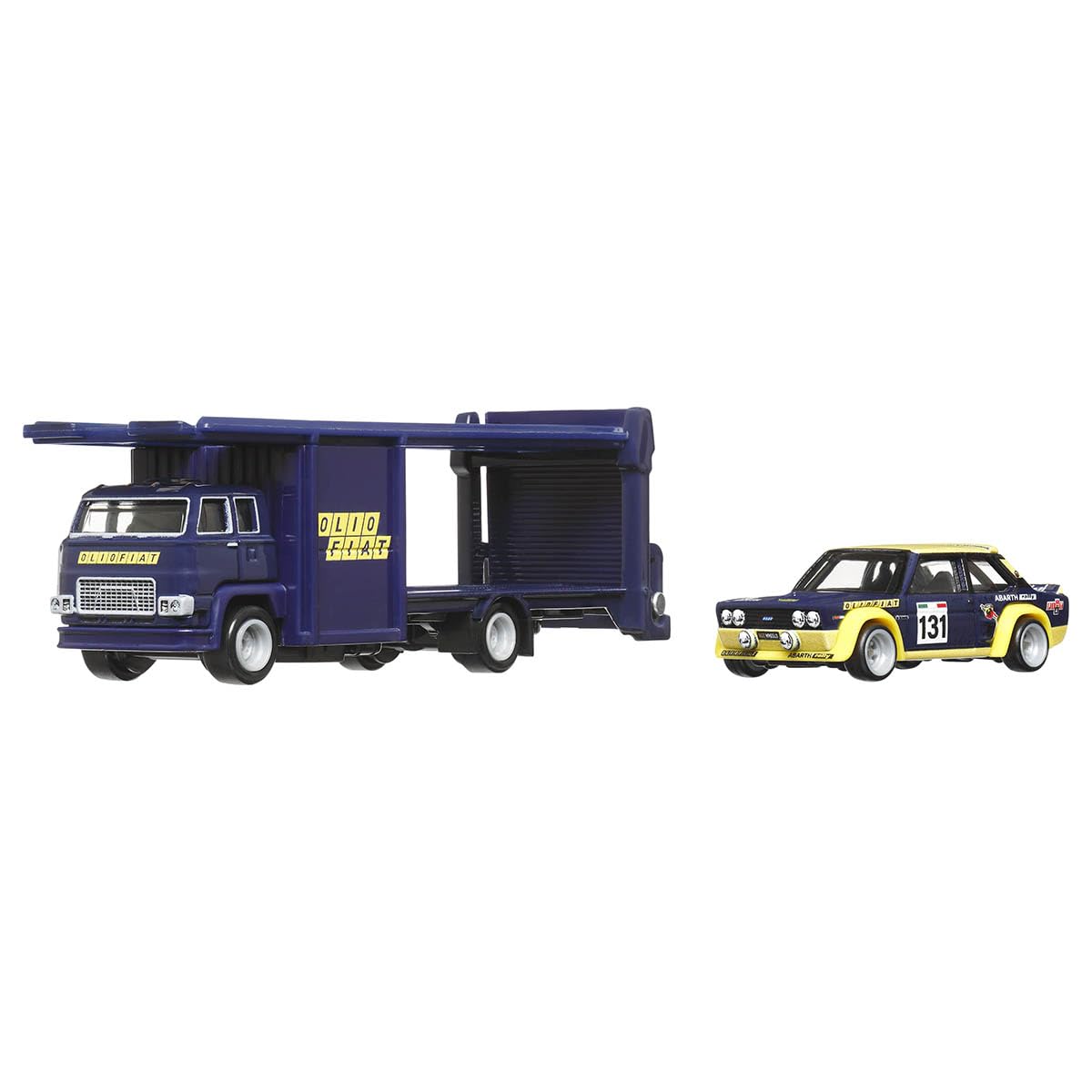 Fiat 131 Abarth Lorry - Car Culture Team Transport - Hot Wheels Premium - 1/64 Scale