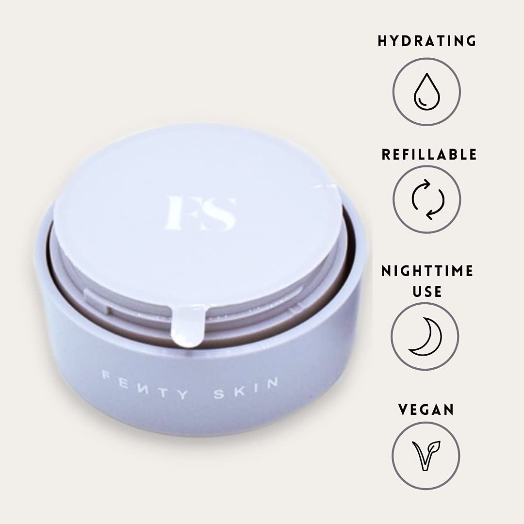 Fenty Skin Instant Reset Overnight Recovery Gel-Cream - Hydrating Night Face Moisturizer with Hyaluronic Acid, Facial Skin Care for Fine Lines