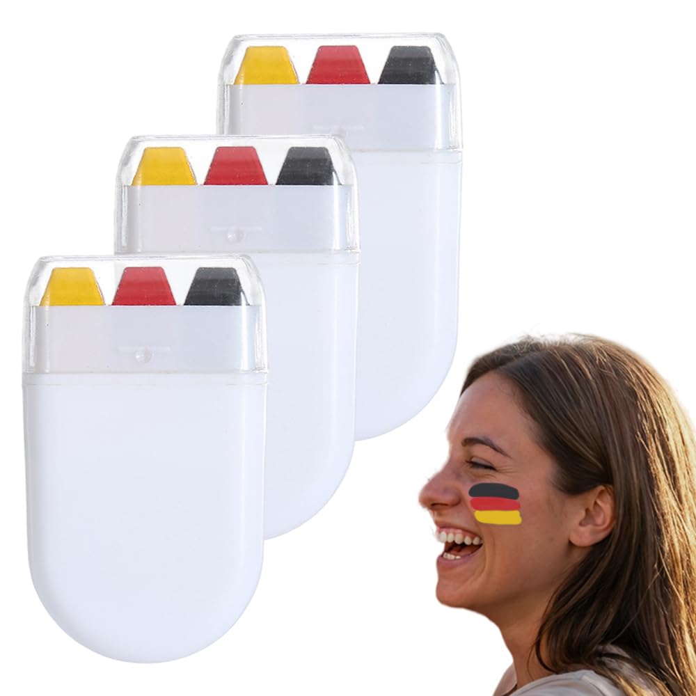 Face Paint Stick, Washable National Flag Face Paint Stick for 2026 Football Rugby Baseball Soccer, Eye Black Face & Body Paint for Outdoors Game