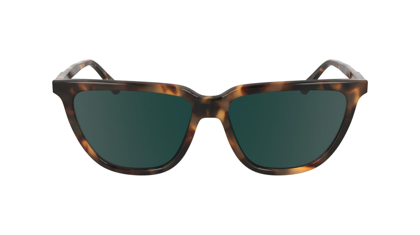 Calvin Klein Women's Sunglasses CK24537S - Milky Brown Havana with Solid Petrol Lens