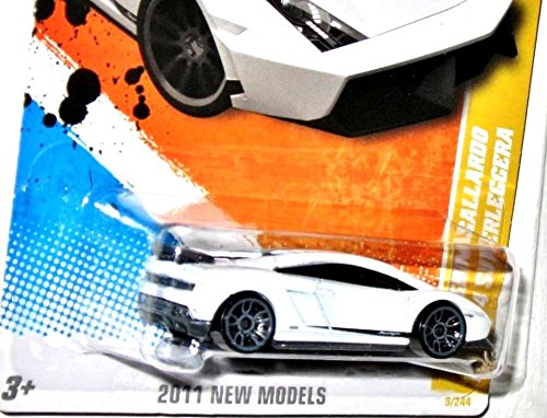 Hot Wheels LAMBOURGHINI Gallardo LP 570-4 SUPERLEGGERA in White 2012 New Models 1:64 Scale Collectible Die Cast Car #009