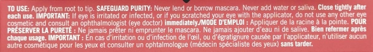 AVON fmg Glimmer Wash-Off Waterproof Mascara - Black (Lot of 3)