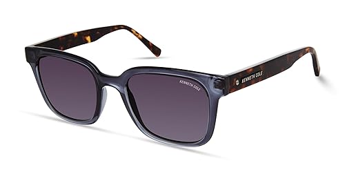 Kenneth Cole New York Women's Sunglasses, Shiny Blue/Gradient Smoke, 51/20/145