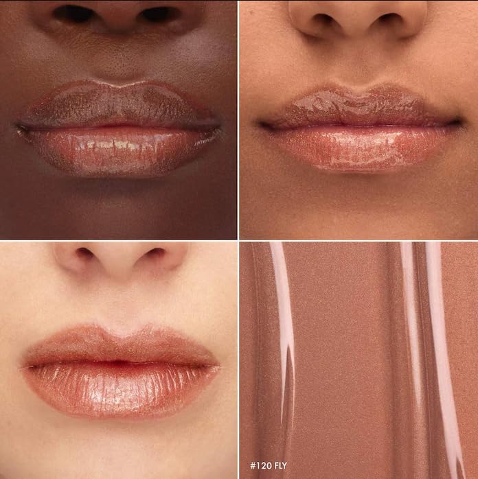 SEPHORA Collection Glossed Lip Gloss - 120 Fly (peachy nude with gold pearls) 0.16 oz / 5 mL