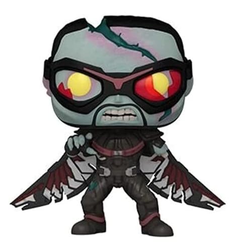 Funko POP Marvel: What If? - Zombie Falcon, Multicolor, Standard, (57377)