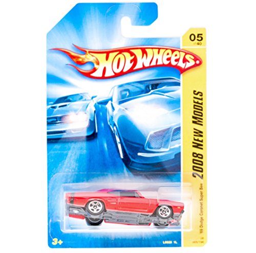 Hot Wheels 2008 005 5 New Models '69 Dodge Coronet Super Bee Red 1:64 Scale Die Cast Collectible
