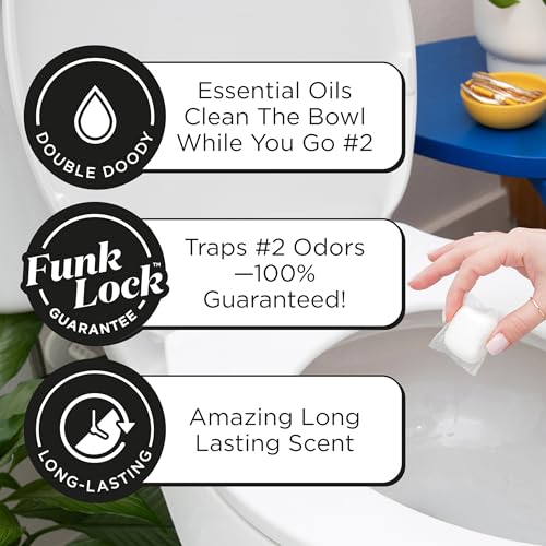 Poo-Pourri Citrus Potty Pods 20ct – Toilet Odor Remover & Cleaner with Essential Oils – Lemon, Bergamot & Lemongrass Scent