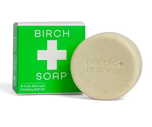 Kalastyle Nordic+Wellness Hemp Soap | Artic Birch Leaf Exfoliating Bath Bar | 4 ounce bar