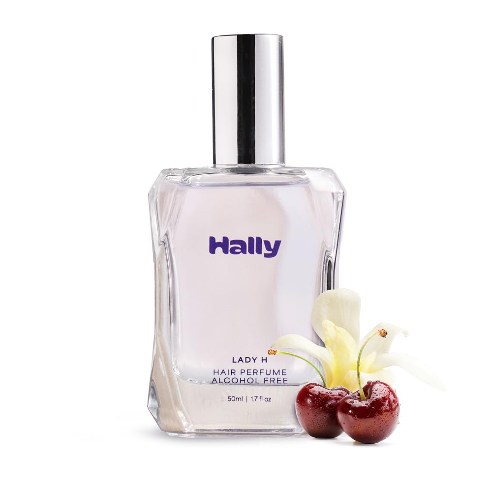 Hally Lady H Hair & Body Perfume - Alcohol Free, Non Toxic Cherry, Vanilla & Jasmine Fragrance - Long Lasting Fragrance Mist - Shine-Enhancing