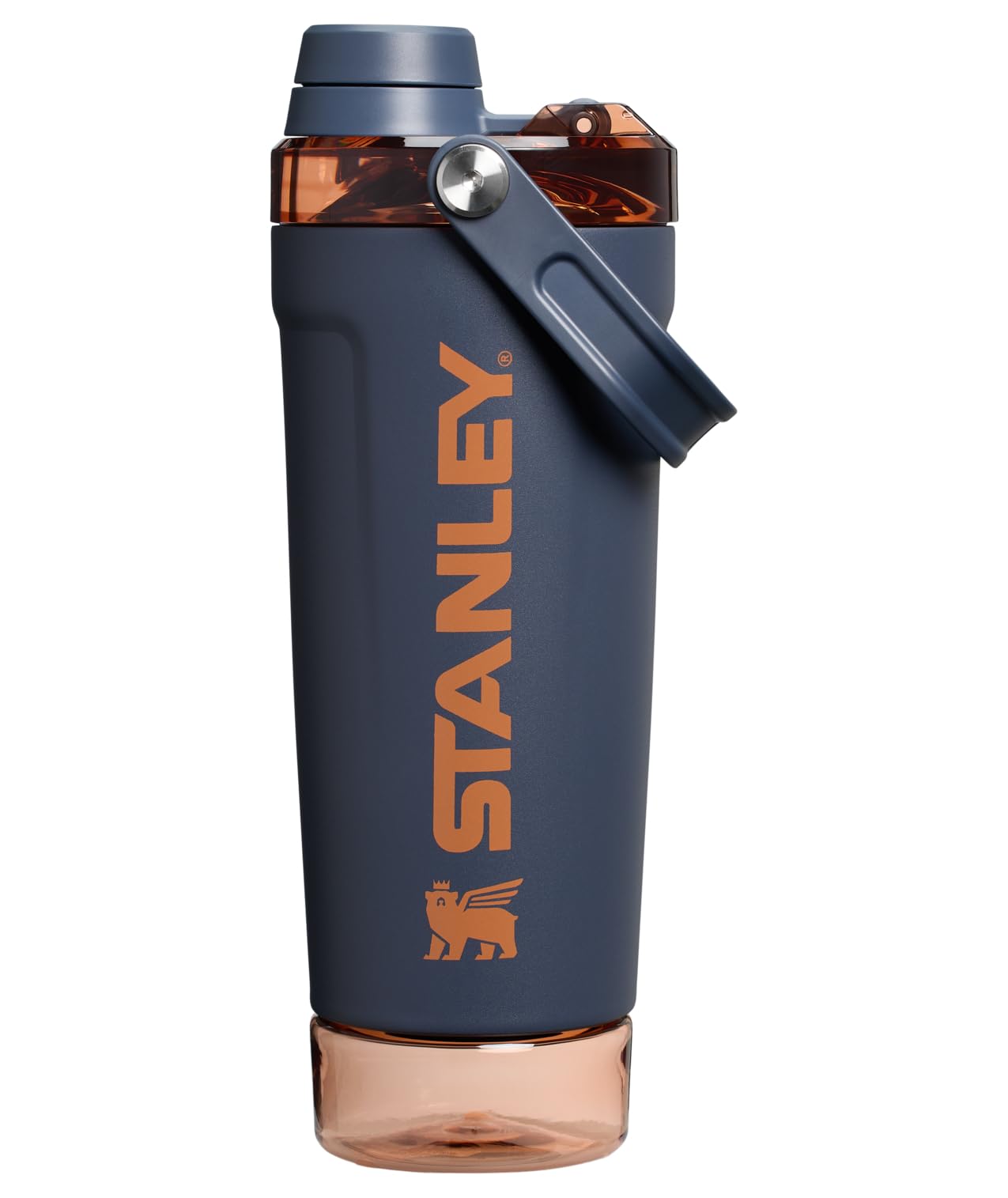 STANLEY Vitalize Shaker Bottle 20 oz | Leakproof Insulated Stainless Steel Shaker Cup | Base Storage and Twist On Fast Flow Lid | Protein Shakes…