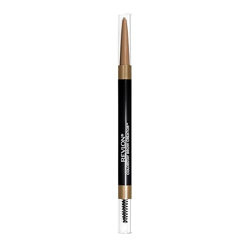 Revlon ColorStay Brow Creator, 2-in-1 Precise Eyebrow Pencil & Powder with Spoolie Brush, Waterproof & Long Lasting, 600 Blonde, 0.003 oz